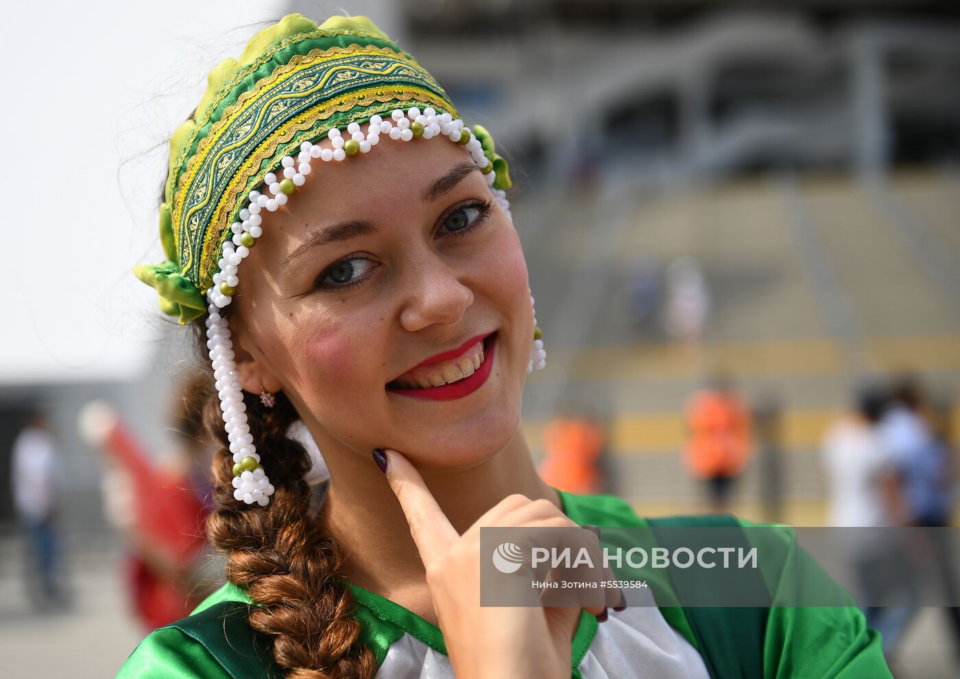 Болельщики перед матчем ЧМ-2018 по футболу между сборными Бельгии и Панамы