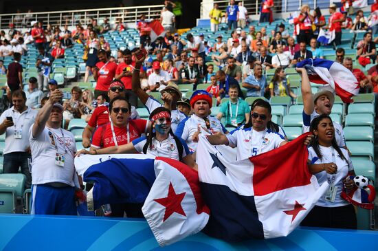 Болельщики перед матчем ЧМ-2018 по футболу между сборными Бельгии и Панамы