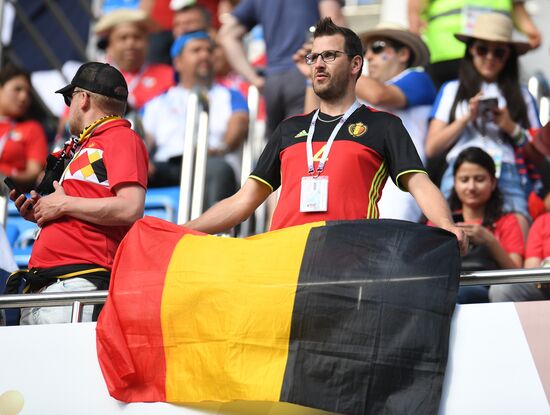 Болельщики перед матчем ЧМ-2018 по футболу между сборными Бельгии и Панамы