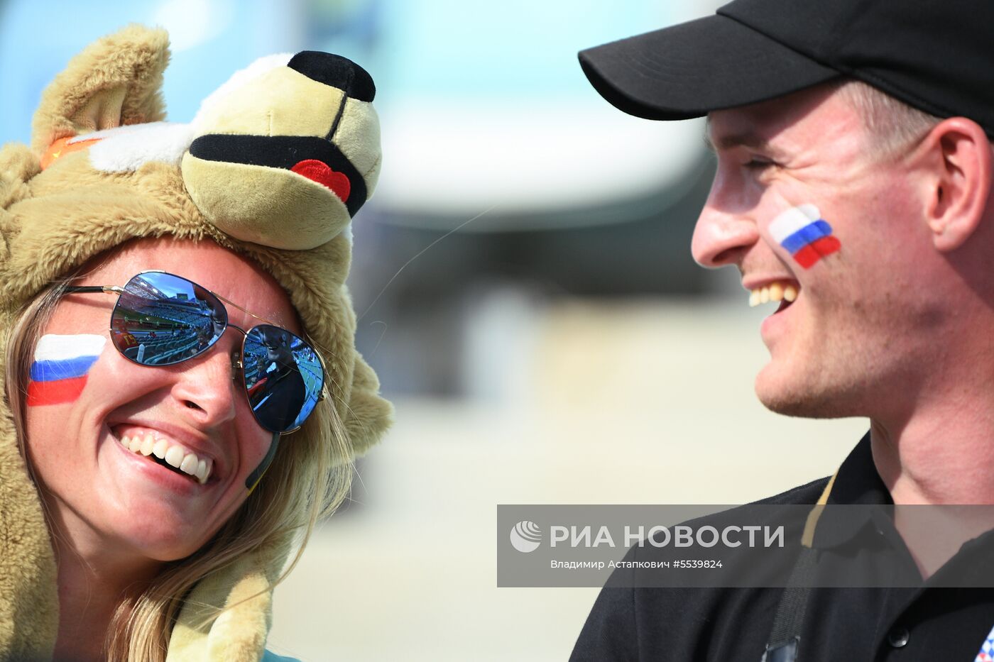 Болельщики перед матчем ЧМ-2018 по футболу между сборными Бельгии и Панамы