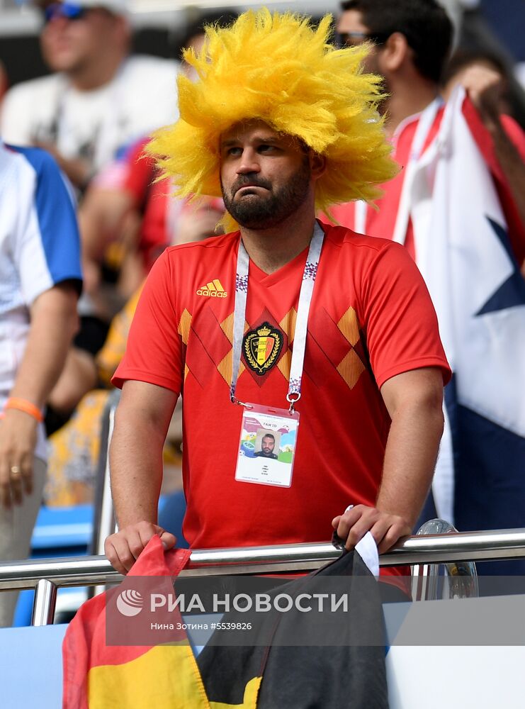 Болельщики перед матчем ЧМ-2018 по футболу между сборными Бельгии и Панамы