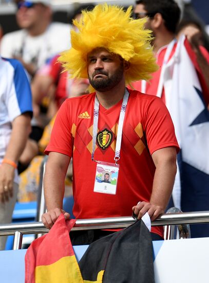 Болельщики перед матчем ЧМ-2018 по футболу между сборными Бельгии и Панамы