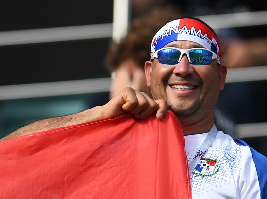 Болельщики перед матчем ЧМ-2018 по футболу между сборными Бельгии и Панамы