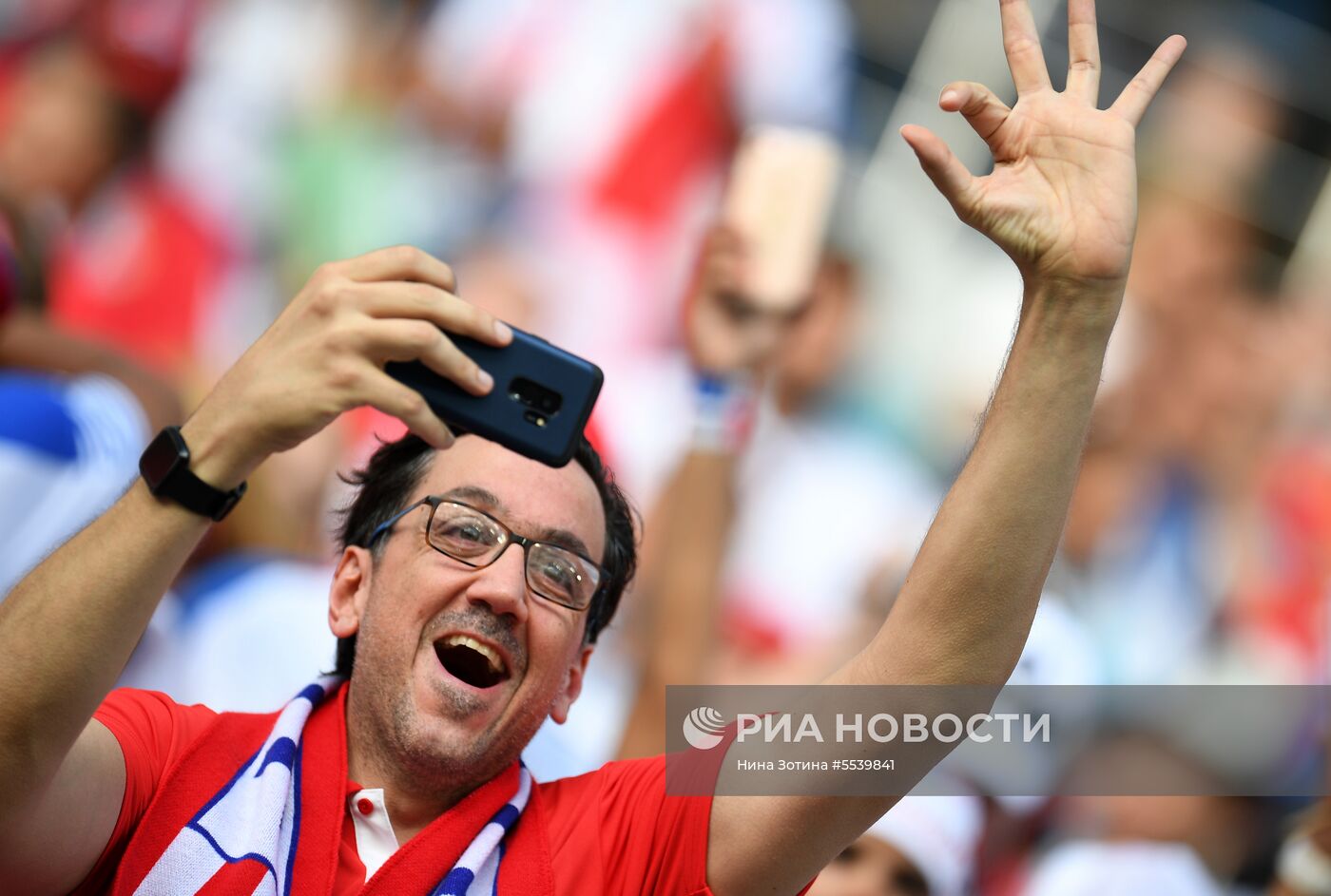 Болельщики перед матчем ЧМ-2018 по футболу между сборными Бельгии и Панамы