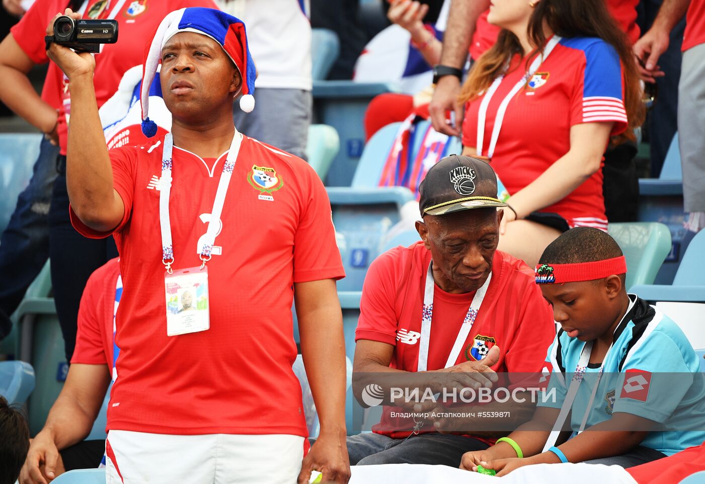 Болельщики перед матчем ЧМ-2018 по футболу между сборными Бельгии и Панамы