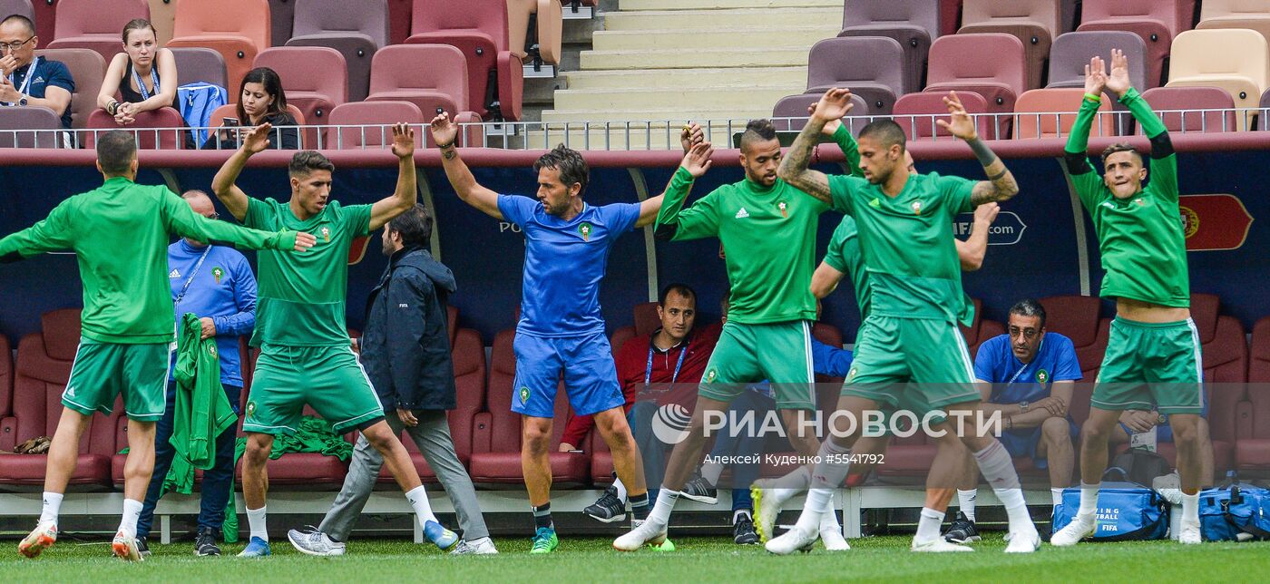 Футбол. ЧМ-2018. Тренировка сборной Марокко