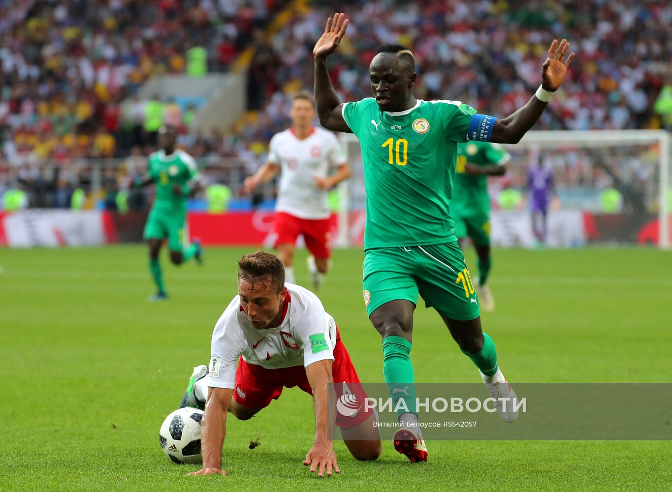 Футбол. ЧМ-2018. Матч Польша - Сенегал