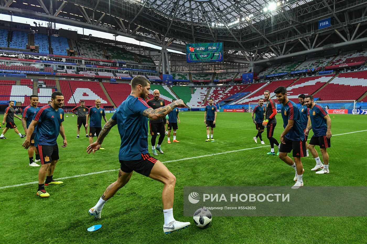  Футбол. ЧМ-2018. Тренировка сборной Испании