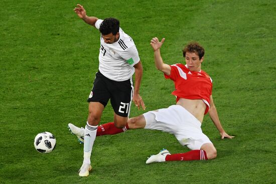 Футбол. ЧМ-2018. Матч Россия - Египет