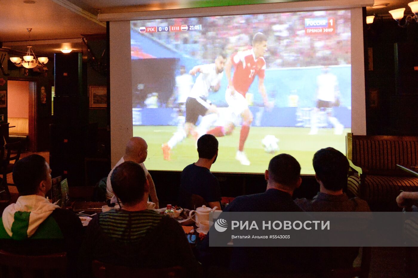 Просмотр матча ЧМ-2018 по футболу между сборными России и Египта