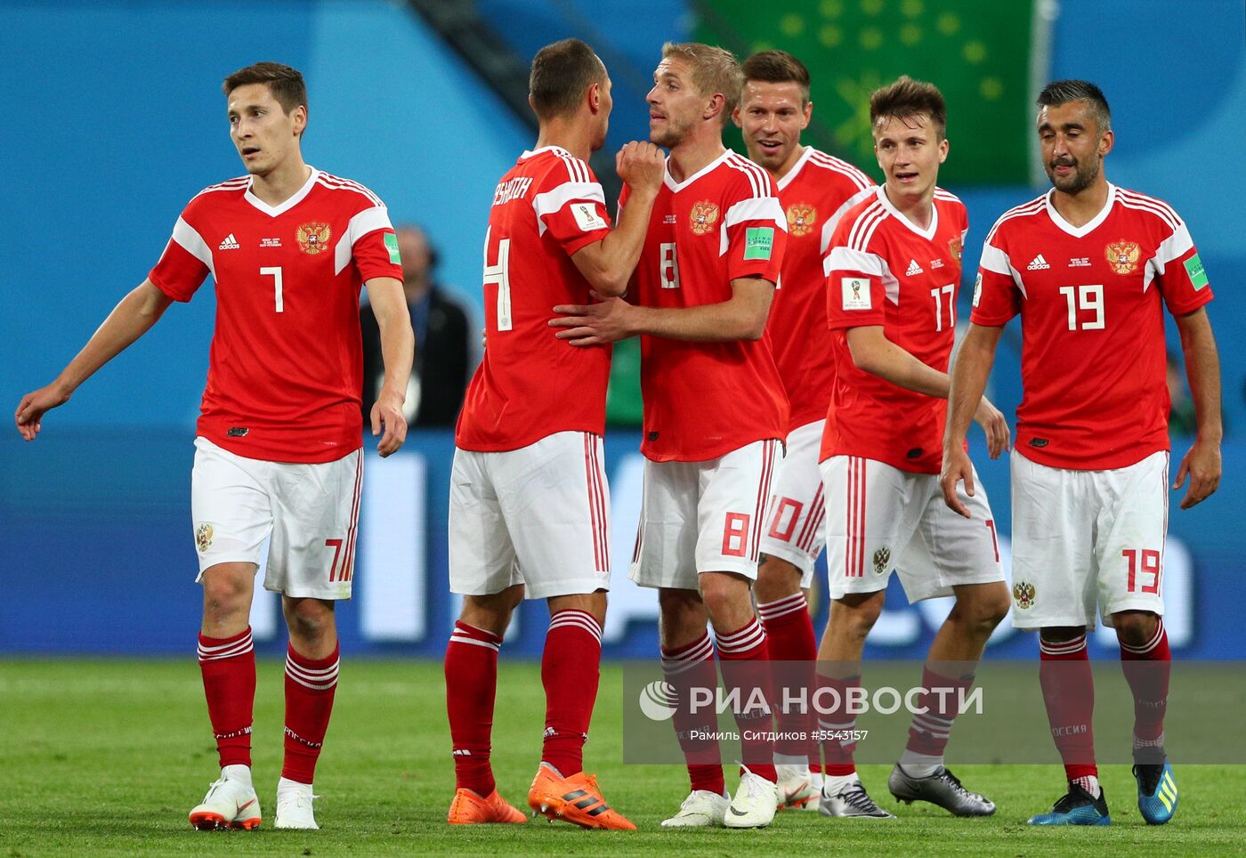 Футбол. ЧМ-2018. Матч Россия - Египет