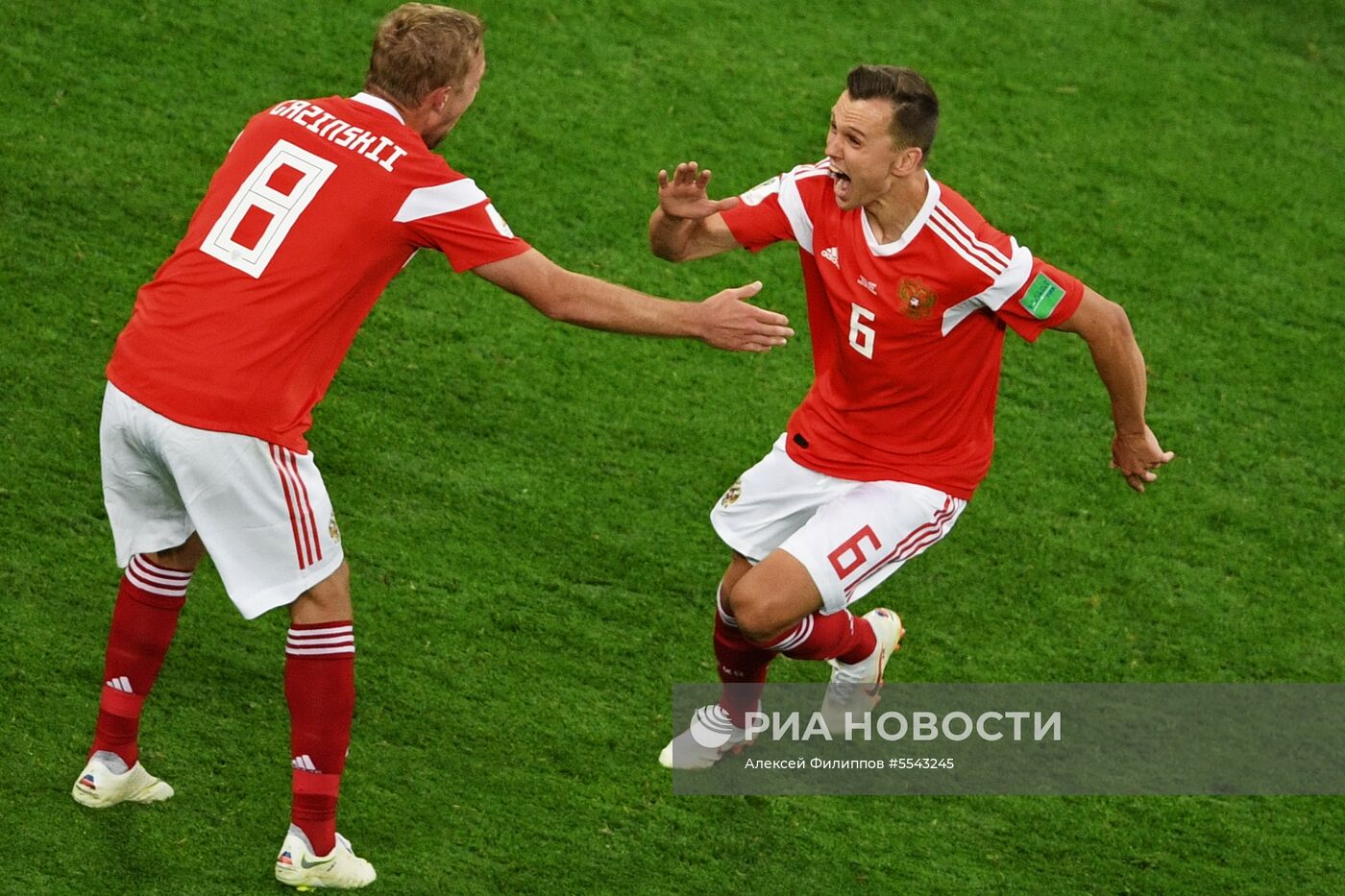 Футбол. ЧМ-2018. Матч Россия - Египет