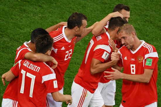 Футбол. ЧМ-2018. Матч Россия - Египет