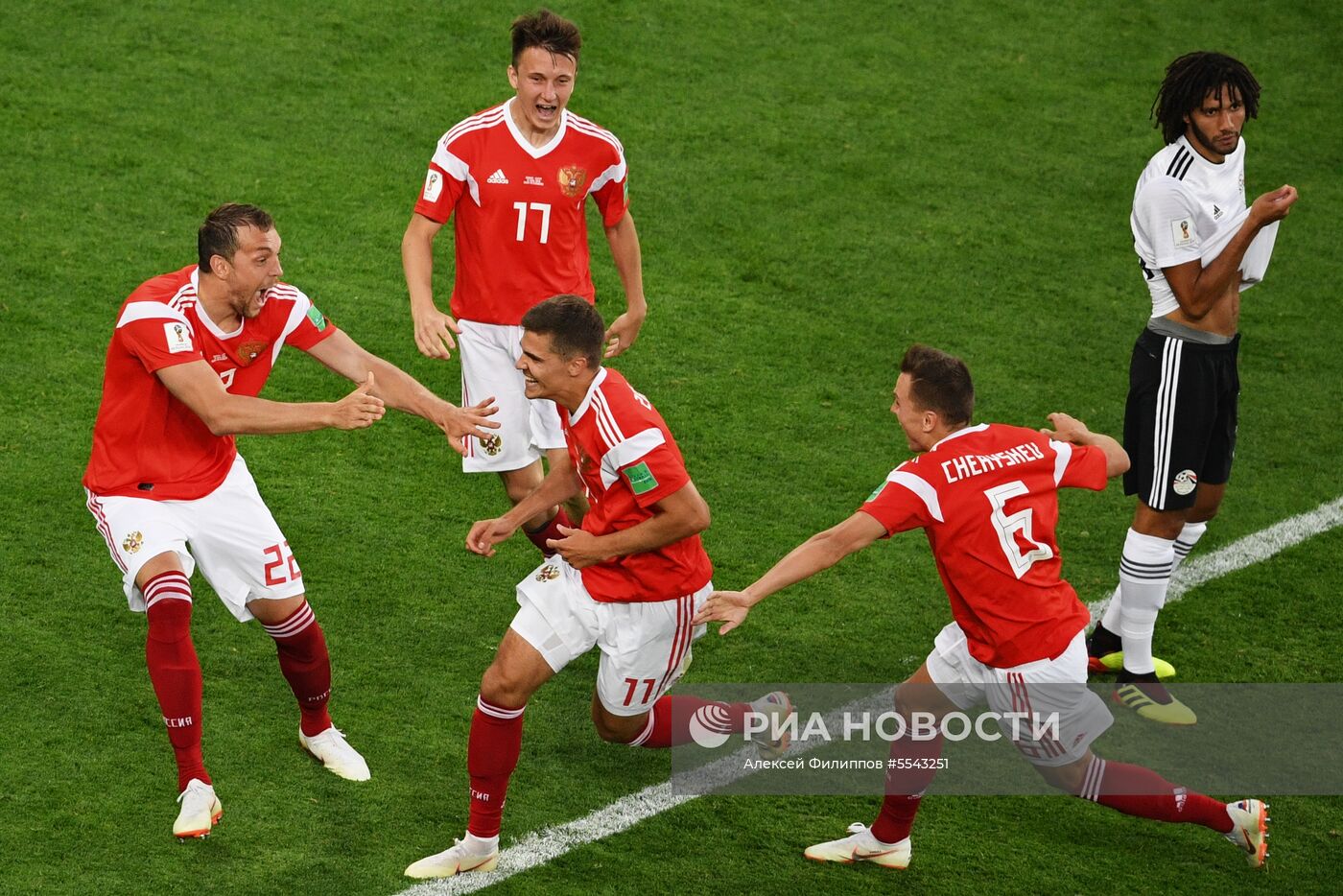 Футбол. ЧМ-2018. Матч Россия - Египет