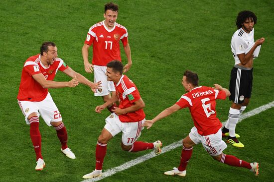 Футбол. ЧМ-2018. Матч Россия - Египет