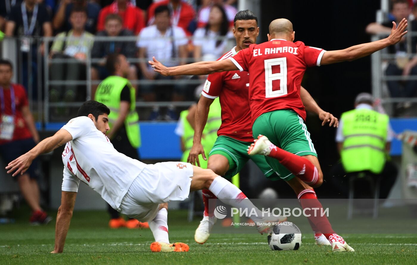 Футбол. ЧМ-2018. Матч Португалия - Марокко