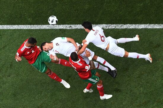 Футбол. ЧМ-2018. Матч Португалия - Марокко