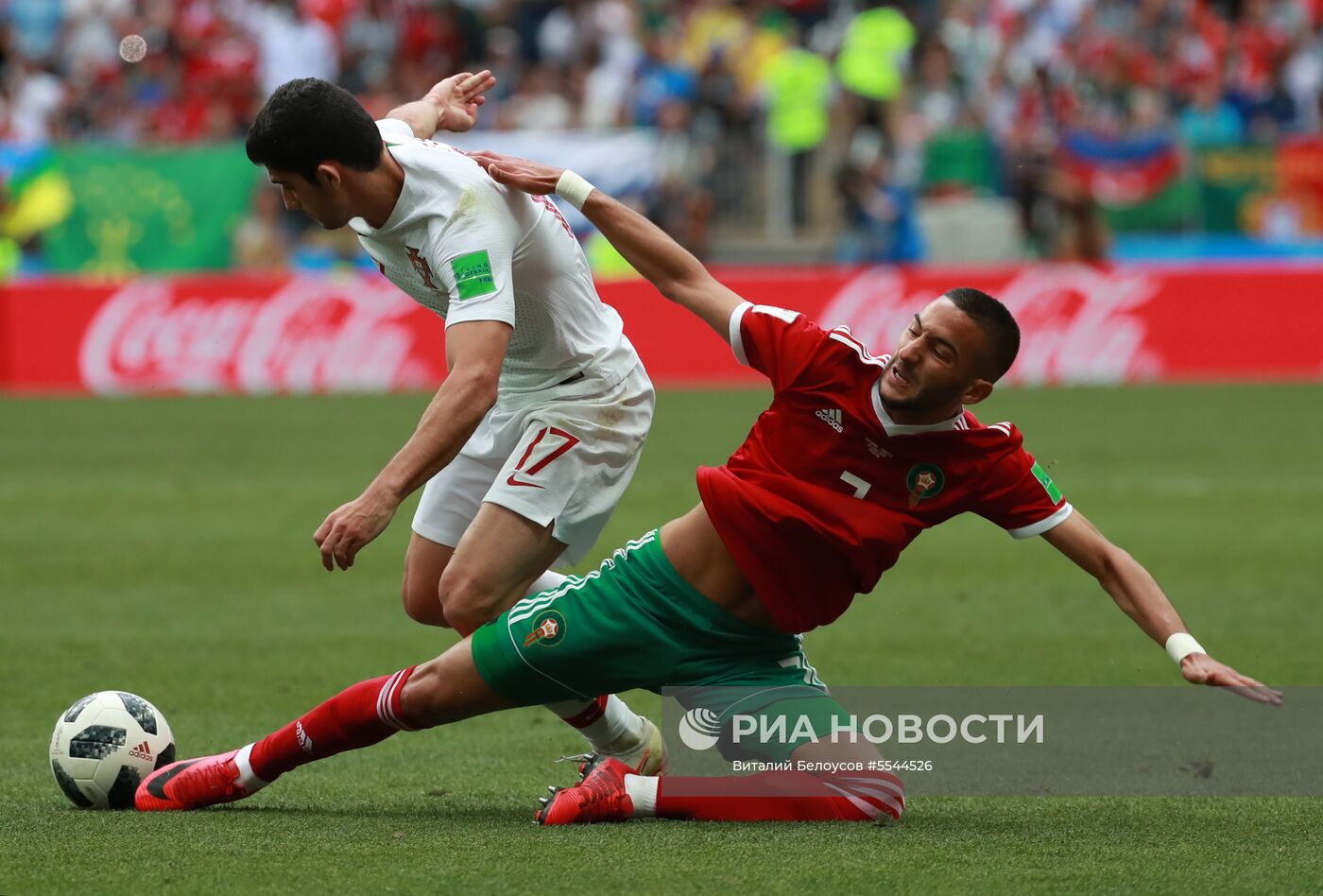 Футбол. ЧМ-2018. Матч Португалия - Марокко
