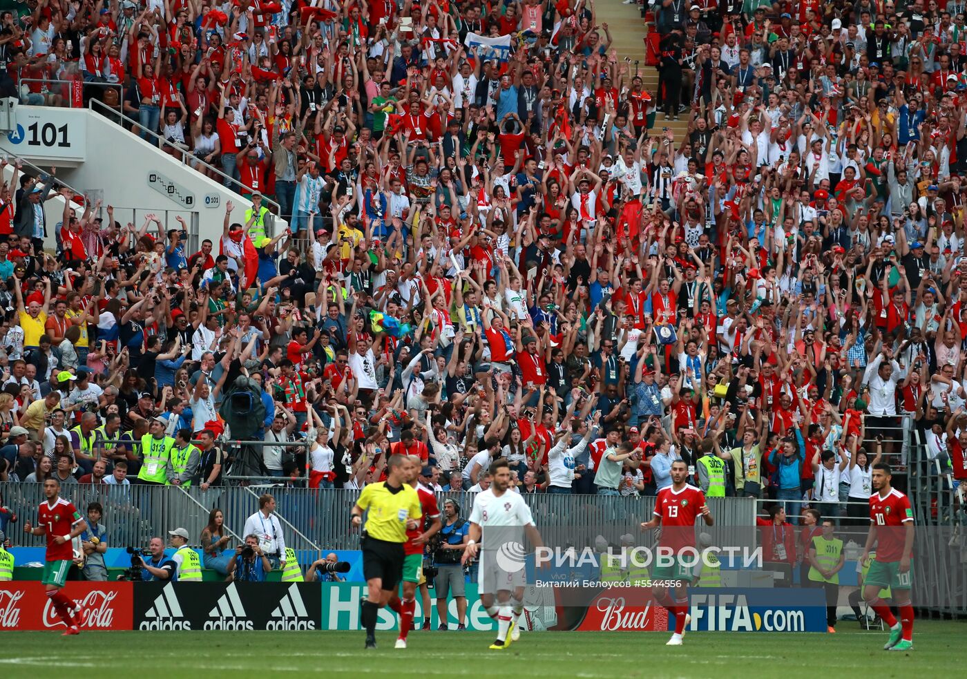 Футбол. ЧМ-2018. Матч Португалия - Марокко 