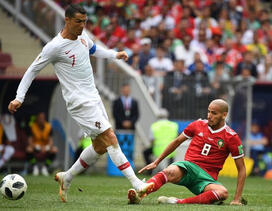Футбол. ЧМ-2018. Матч Португалия - Марокко