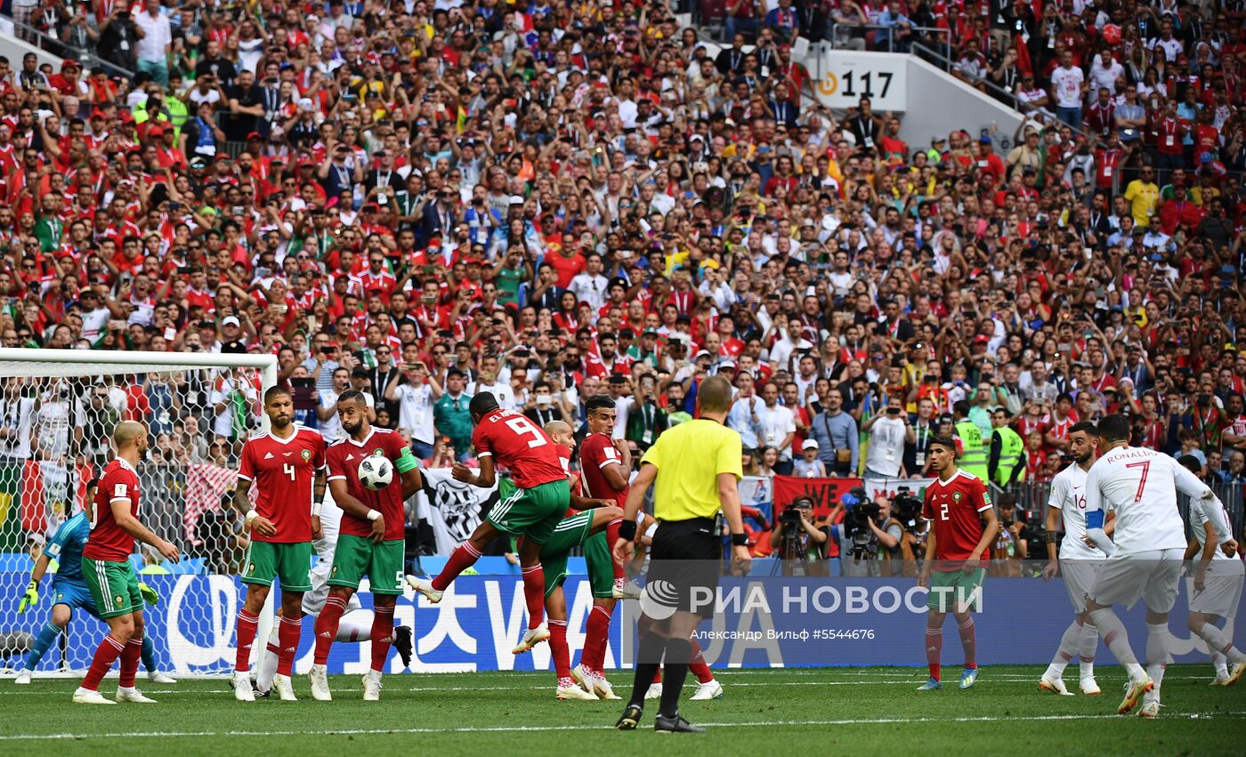 Футбол. ЧМ-2018. Матч Португалия - Марокко