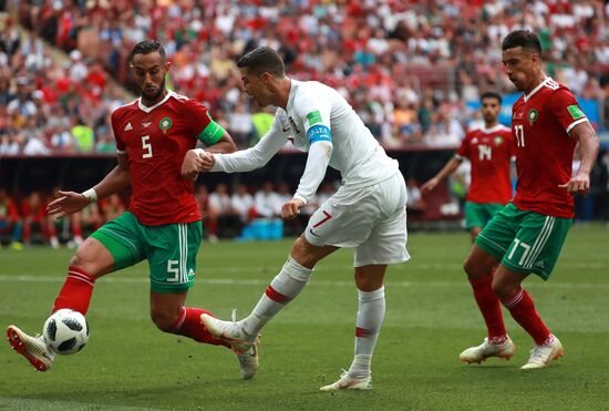 Футбол. ЧМ-2018. Матч Португалия - Марокко