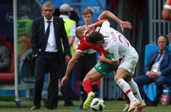 Футбол. ЧМ-2018. Матч Португалия - Марокко