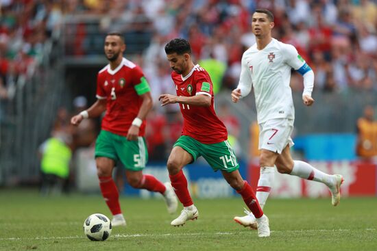 Футбол. ЧМ-2018. Матч Португалия - Марокко