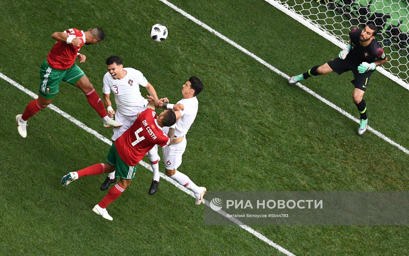 Футбол. ЧМ-2018. Матч Португалия - Марокко