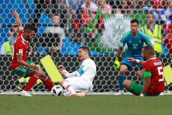 Футбол. ЧМ-2018. Матч Португалия - Марокко