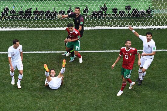 Футбол. ЧМ-2018. Матч Португалия - Марокко