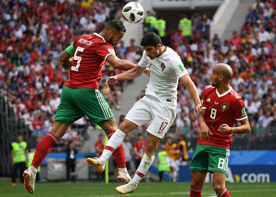 Футбол. ЧМ-2018. Матч Португалия - Марокко