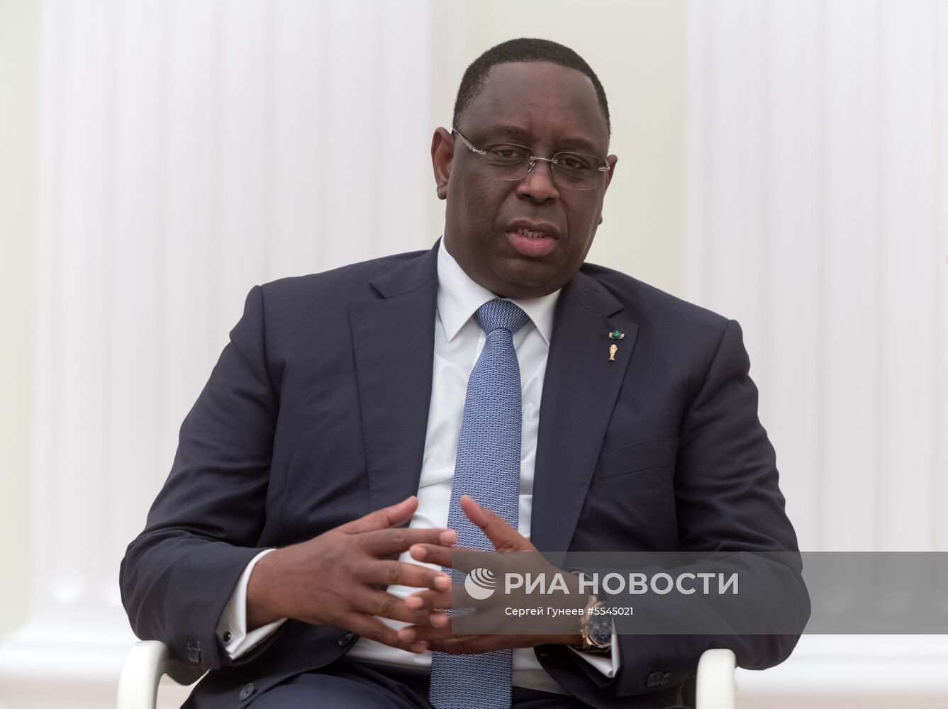 Президент РФ В. Путин встретился с президентом Сенегала М. Салла 