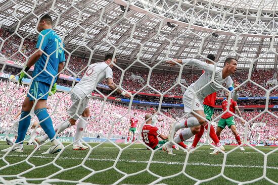 Футбол. ЧМ-2018. Матч Португалия - Марокко