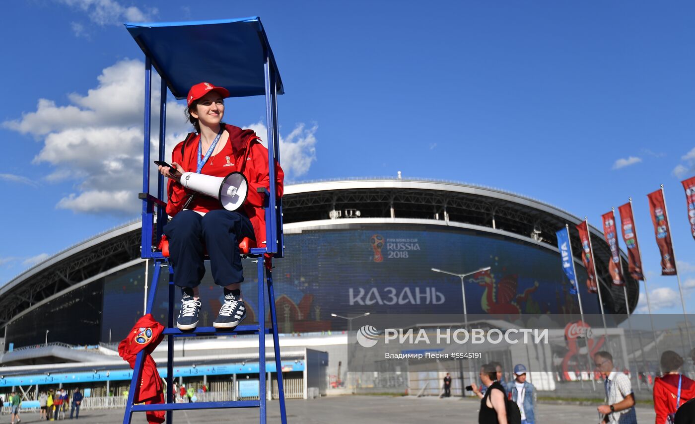 Болельщики перед матчем ЧМ-2018 по футболу между сборными Ирана и Испании