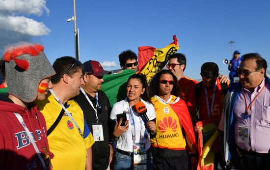 Болельщики перед матчем ЧМ-2018 по футболу между сборными Ирана и Испании