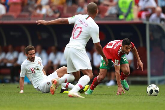 Футбол. ЧМ-2018. Матч Португалия - Марокко