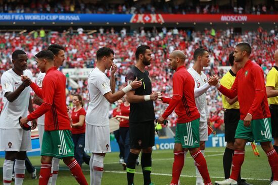 Футбол. ЧМ-2018. Матч Португалия - Марокко