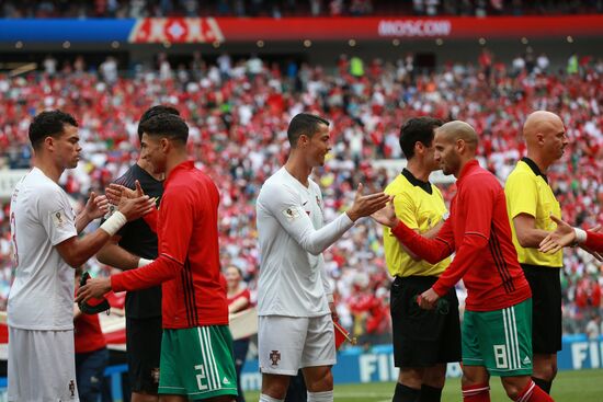 Футбол. ЧМ-2018. Матч Португалия - Марокко