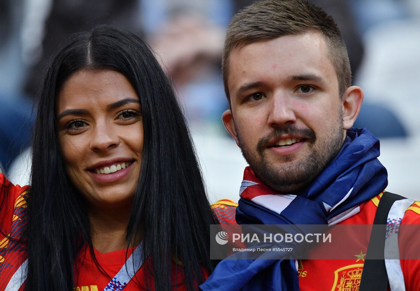 Болельщики перед матчем ЧМ-2018 по футболу между сборными Ирана и Испании