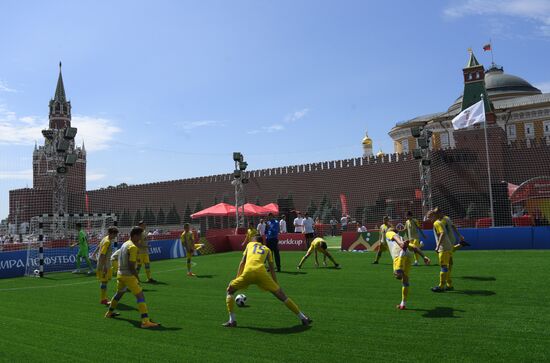 Открытие Парка футбола ЧМ-2018 на Красной площади