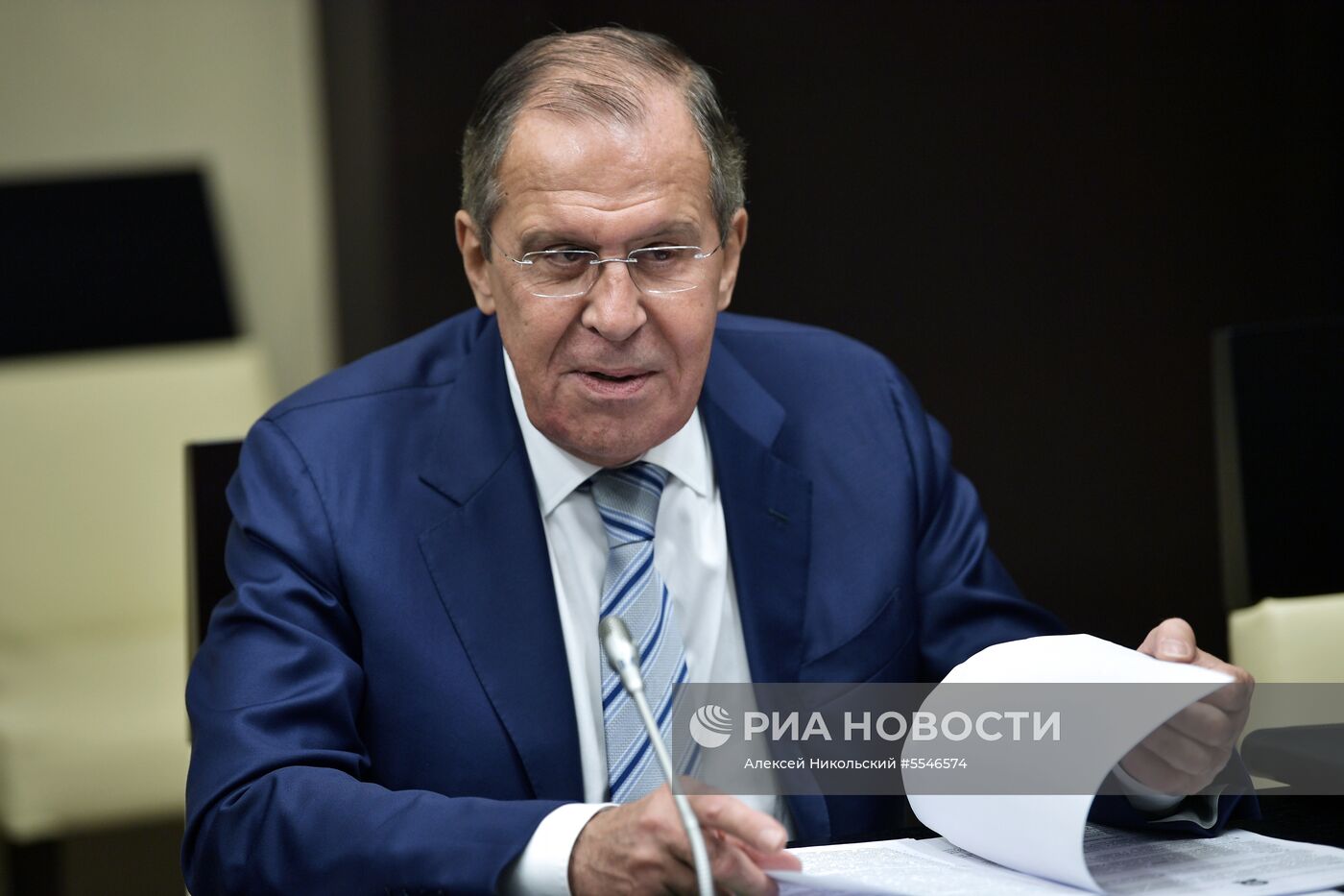 Президент РФ В. Путин провел заседание Совбеза РФ