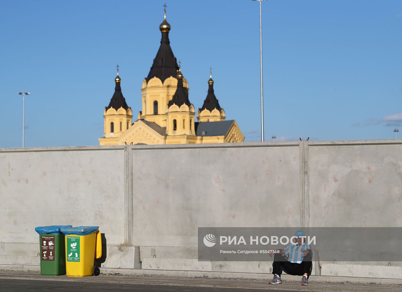 Болельщики перед матчем ЧМ-2018 по футболу между сборными Аргентины и Хорватии