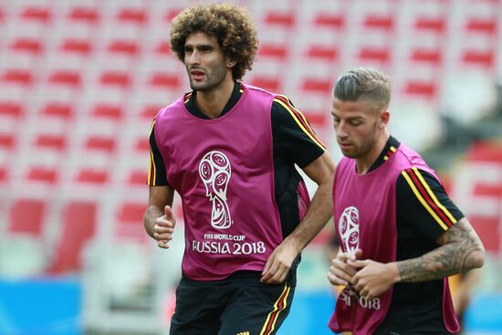 Футбол. ЧМ-2018. Тренировка сборной Бельгии