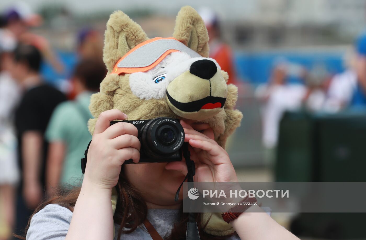 Болельщики перед матчем ЧМ-2018 по футболу между сборными Бельгии и Туниса