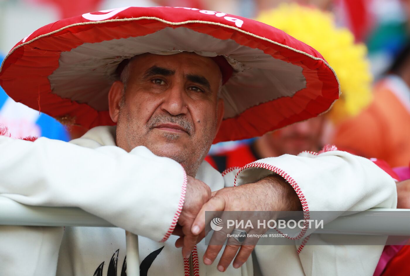 Болельщики перед матчем ЧМ-2018 по футболу между сборными Бельгии и Туниса