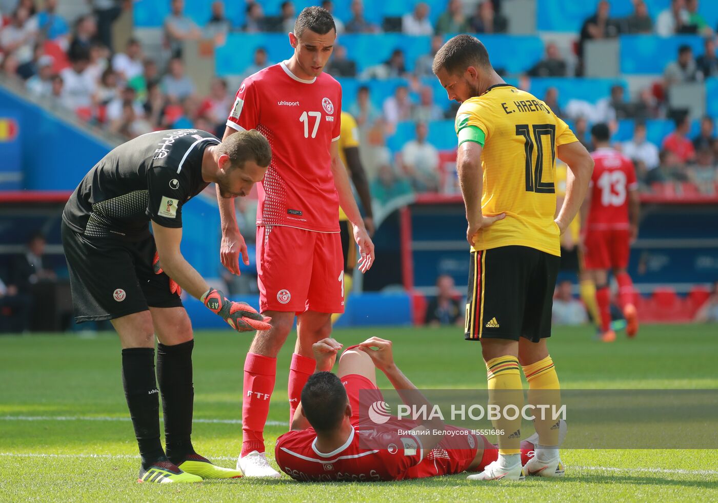 Футбол. ЧМ-2018. Матч Бельгия - Тунис