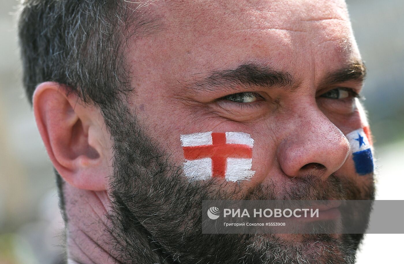 Болельщики перед матчем ЧМ-2018 по футболу между сборными Англии и Панамы