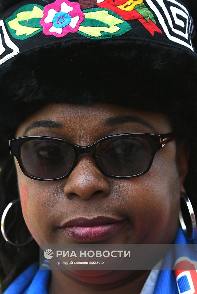 Болельщики перед матчем ЧМ-2018 по футболу между сборными Англии и Панамы