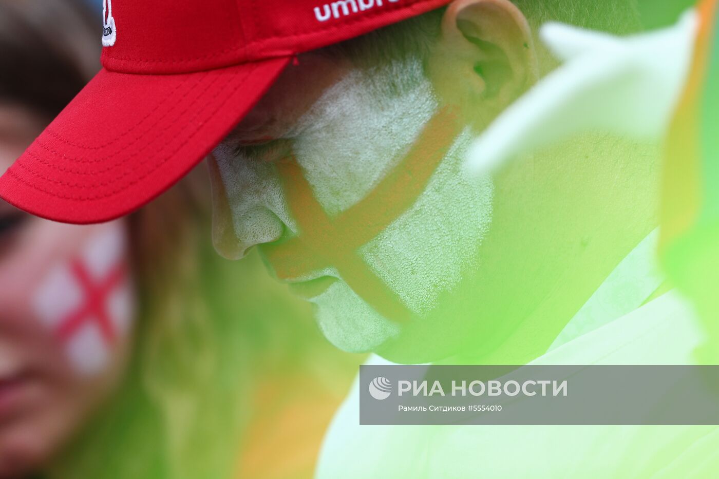 Болельщики перед матчем ЧМ-2018 по футболу между сборными Англии и Панамы